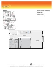 Open 1x1 Building C C-617 floor plan